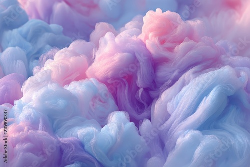 Soft pastel pink, blue, purple clouds blend together beautifully. Perfect for backgrounds, dreams, softness, or whimsical design projects.