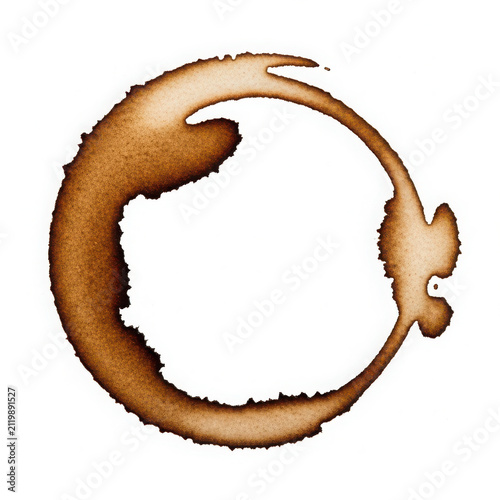 Simple brown leafy circle icon design