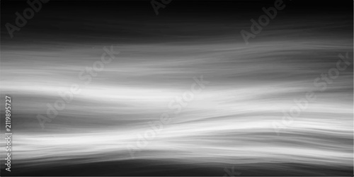 Abstract Wavy Horizontal Light Streaks in Silver Grayscale Tones