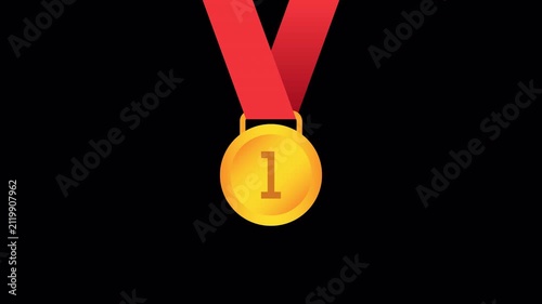 First second and third place medal set. Transparent background