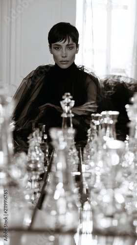 Timeless Elegance Chess Pose