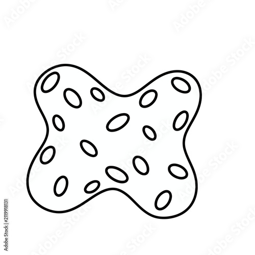 Abstract blob with holes