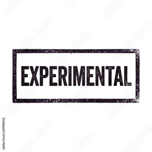 Distressed Stamp Graphic with the Word EXPERIMENTAL.