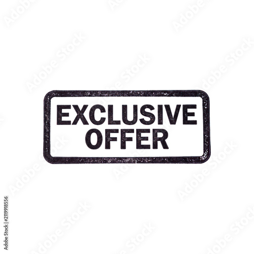 Exclusive Offer Stamp Graphic Design.