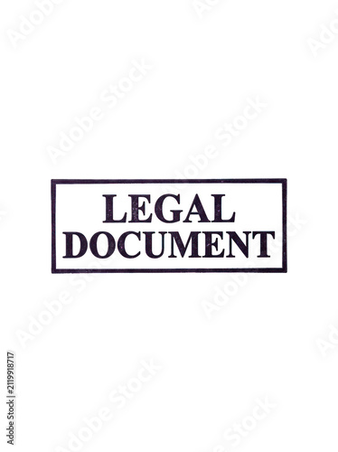 Official Legal Document Stamp Seal.