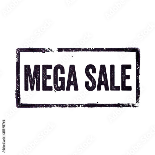 Mega Sale Stamp Graphic Design.