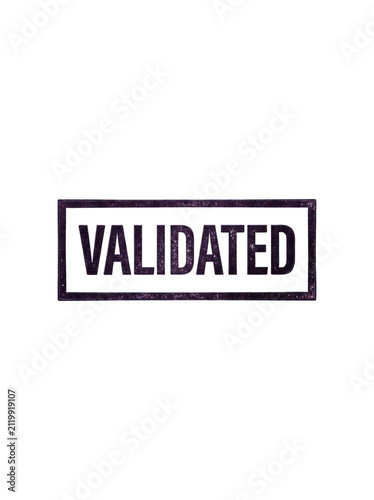 Validated Stamp Graphic Design.