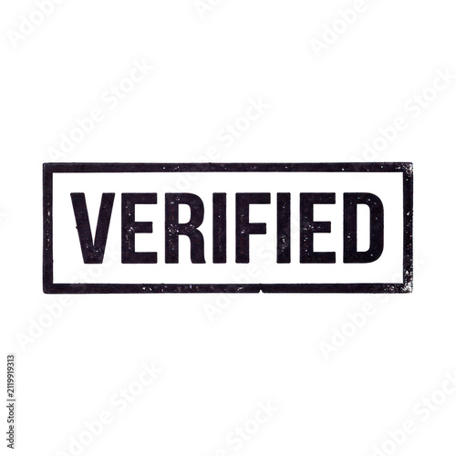Verified Stamp Graphic Design Element.