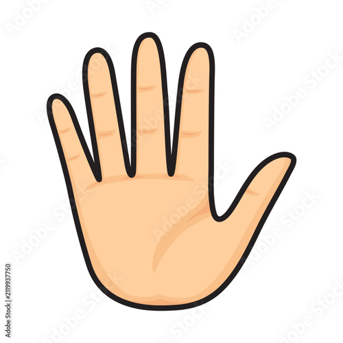 Hand palm Vectors.