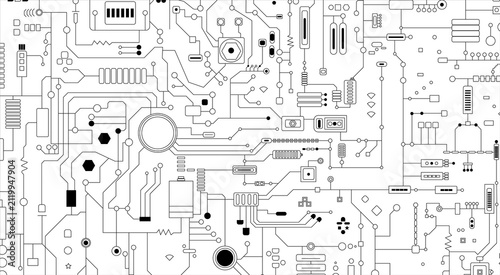 Abstract Electronic Connection Pattern