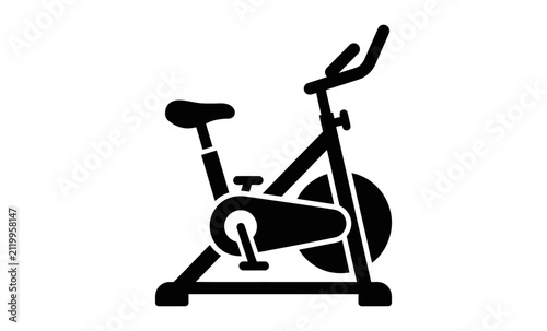 Stationary Exercise Bike Icon