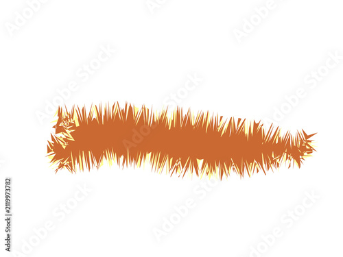 Quadro su tela A textured patch of dry golden grass swaying in the gentle summer breeze