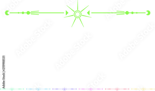Bild auf Leinwand sky celestial divider border cartoon