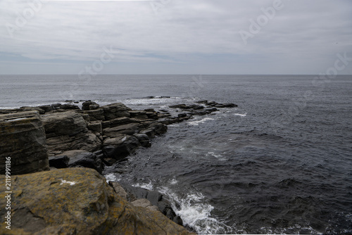 The rocky coast of Cape Tobizin