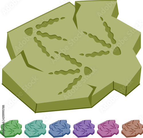 Canvastavla bone fossil cartoon