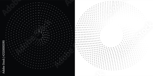 Fotografie Abstract background with lines in circle