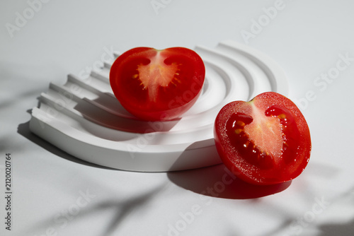 still life photograph of cherry tomato