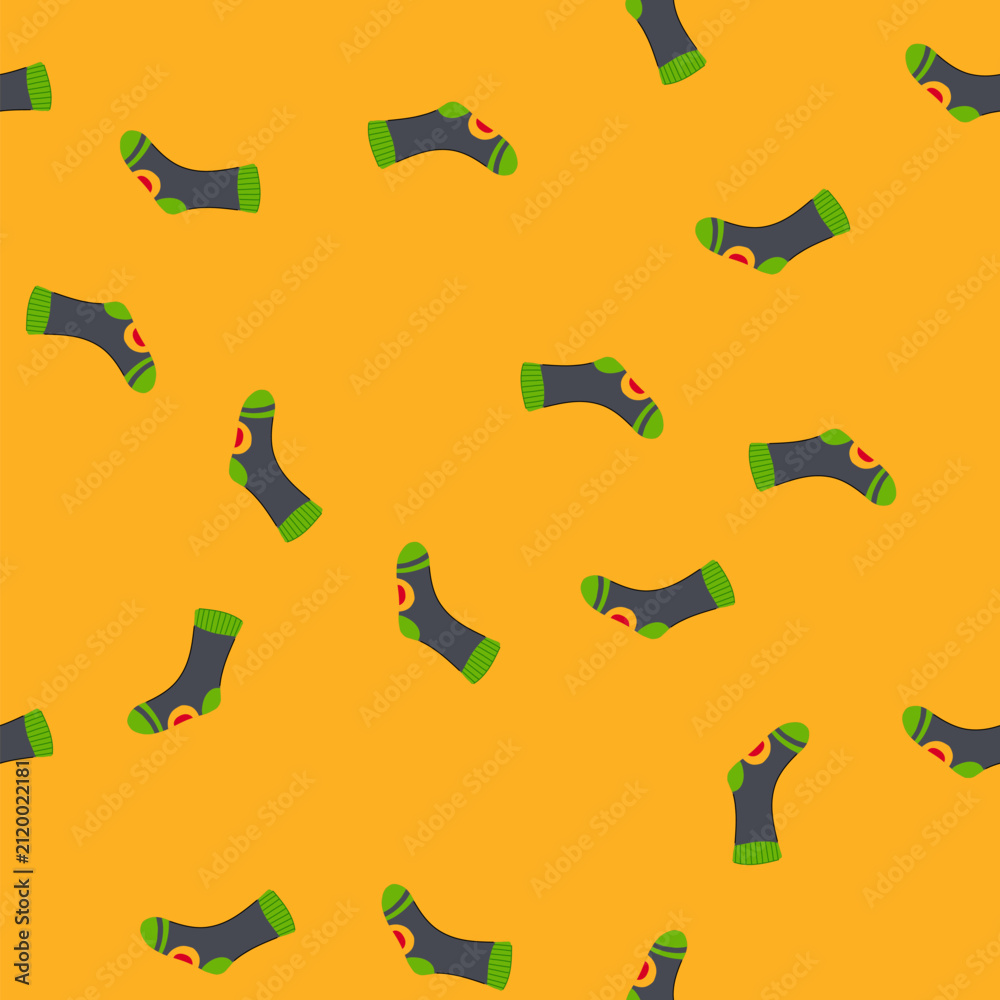Obraz premium pattern cozy socks heated cartoon. winter electric, rechargeable battery, cold thermal cozy socks heated sign. seamless vector illustration