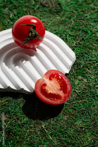 still life photograph of cherry tomato