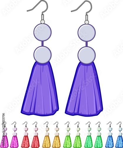 Konstfotografi trend tassel earrings cartoon