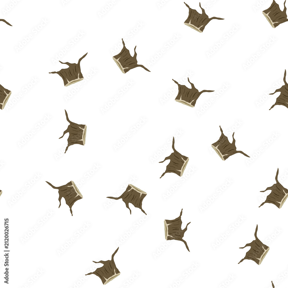 Obraz premium pattern life stump cartoon. log forest, circle ring, organic old life stump sign. seamless symbol vector illustration