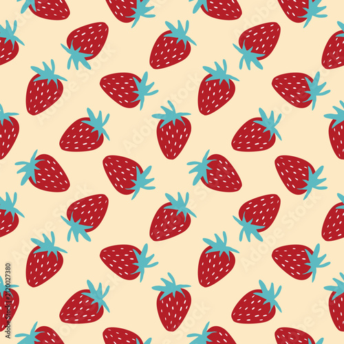 abstract strawberry fruit seamless pattern wallpaper
