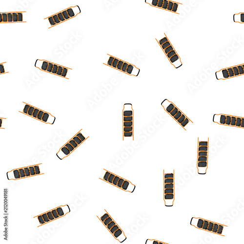 pattern stairs step ladder safety cartoon. stairs step ladder safety sign vector