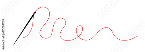 Foto Minimalist sewing needle