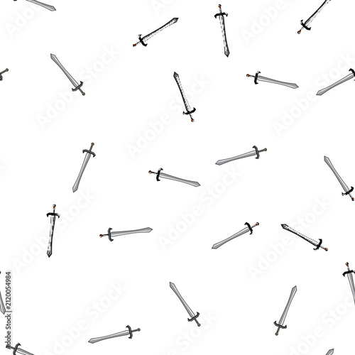 Foto pattern chivalry sword knight cartoon