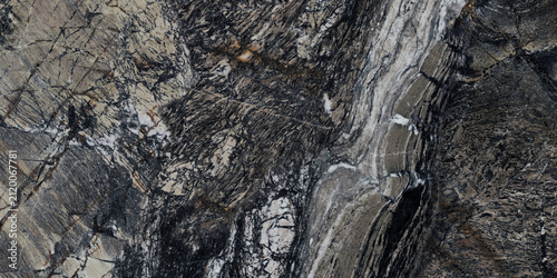 Abstract black stone texture. Close-up black rock texture background
