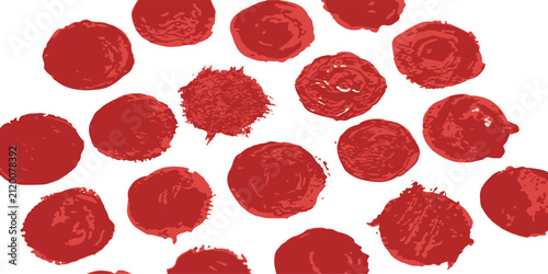 Fotografía Microscopic red blood cells under microscope