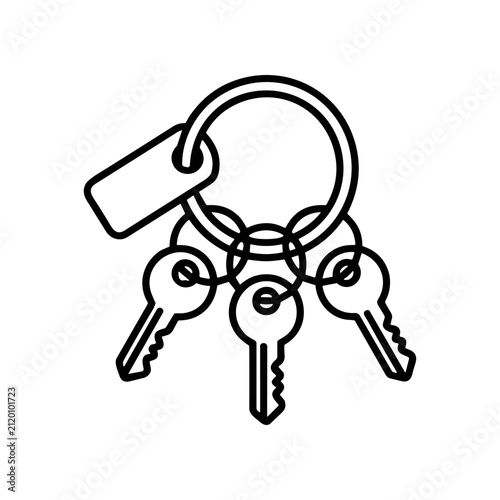 A set of house keys.