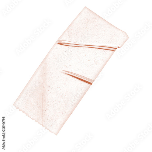 Soft Peach Overlapping Washi Tape Strips on White Background