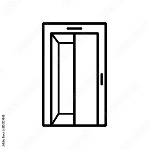 Elevator Door Interior Close Up.