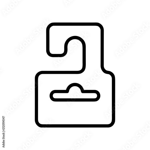 Simple black outline of a folder.