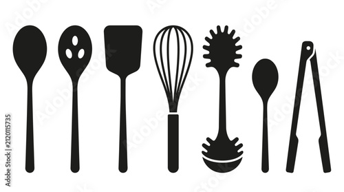 ModernKitchenUtensilsFlatDesignTeamworkIllustration.