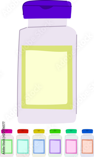 Foto bacteria antibiotic pills cartoon