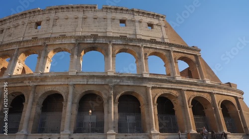 Majestic Roman Colosseum Architecture in Italy During Daytime