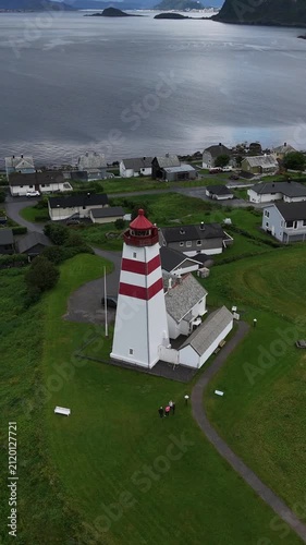 lighthouse on the coast of the sea