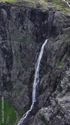 waterfall in the mountains