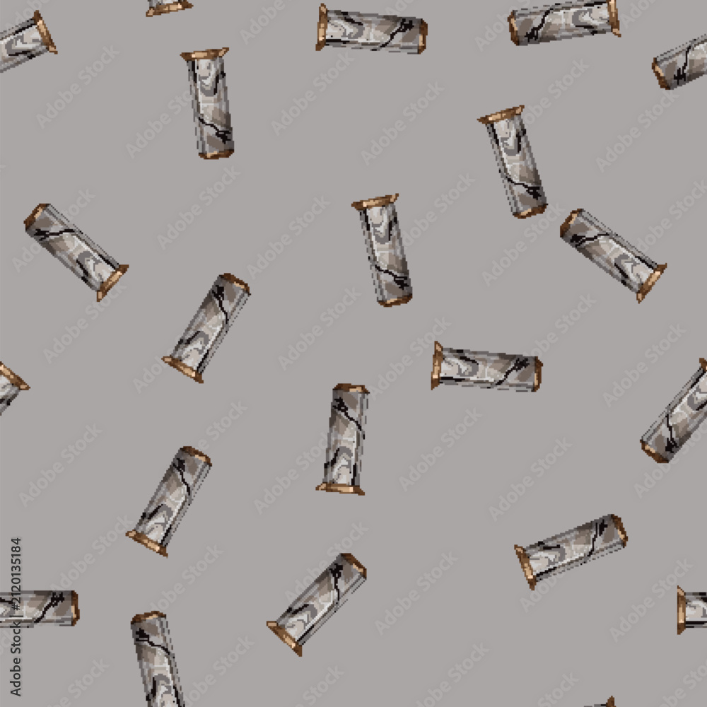 Fototapeta premium seamless pattern room marble vase cartoon. room marble vase sign vector