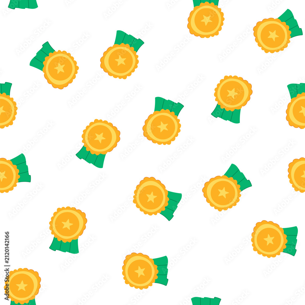 Foto pattern accomplishment star badge cartoon