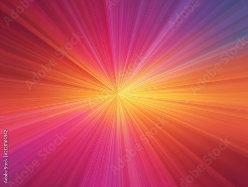 Abstract colorful glowing sunburst light background
