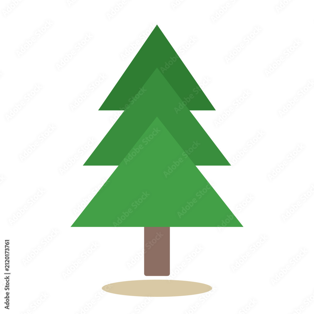 Obraz premium christmas tree isolated on white