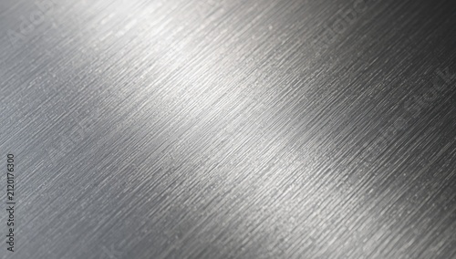 An intimate glimpse of a polished metal surface, highlighting subtle texture and gentle light reflections.