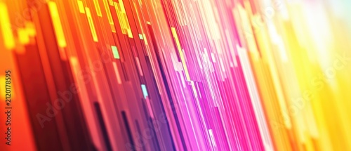 Abstract Dynamic High Speed Digital Data Streams and Vibrant Glowing Motion Blur Light Background