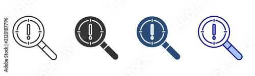 Obraz na płótnie Issue Tracking Icon Set. Designed In Multi Style