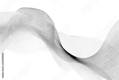 Abstract white wave line grid background

