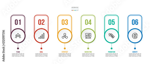 Template with step business infographic or option design.