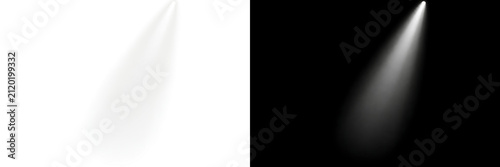 Spotlight Illumination PNG Transparent Isolated featuring Bright White Beam Realistic Stage Glow for Performance Presentation Graphic Design and Visual Background.